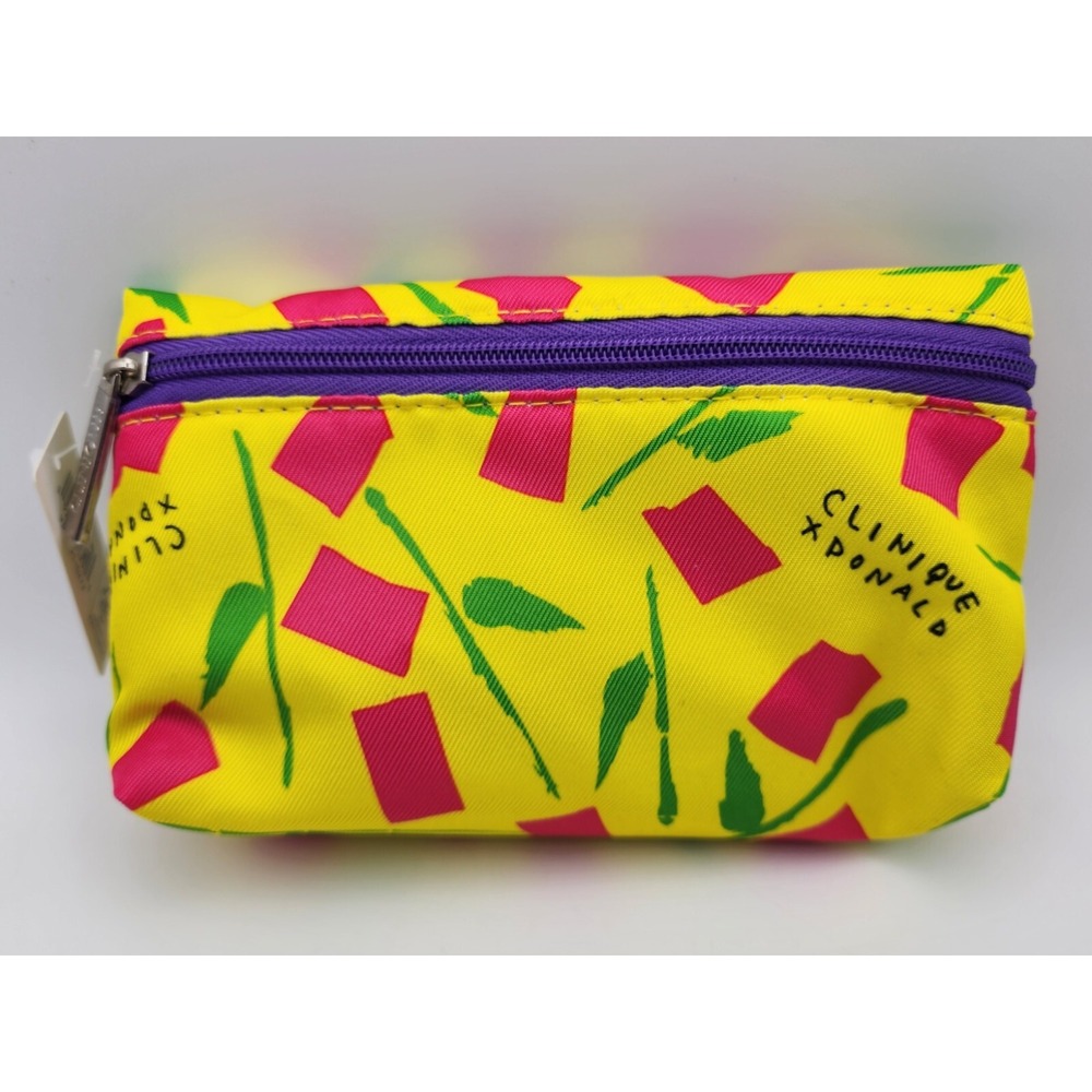 Vintage clinique makeup bag NWT Geometric pattern‎